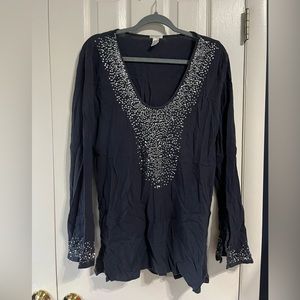 Oversized Sequin Blouse